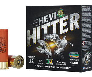 HEVI-HITTER 12GA 3" 1.25OZ #4 TG/STL