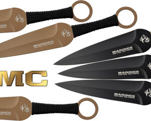 MC USMC 9" SPEAR POINT - THROWING KNIVES 6-PACK BLK/FD