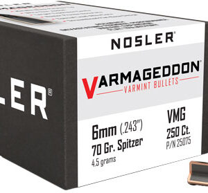 NOSLER BULLETS 6MM .243 - 70GR VARMAGEDDON TIPPED 250CT
