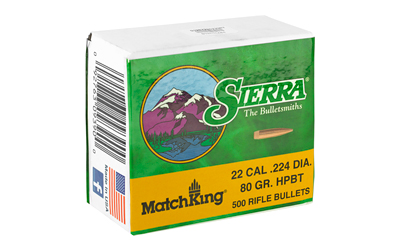 SIERRA MATCHKING .224 80GR 500CT - Image 2