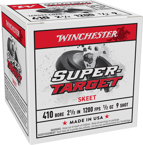 WINCHESTER TARGET 410 2-1/2" - 1/2OZ #9 250RD CASE