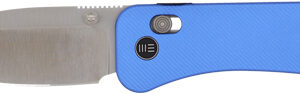 WE KNIFE BANTER 2 2.87" BLUE - ALUMINUM/SATIN CROSSBAR LOCK