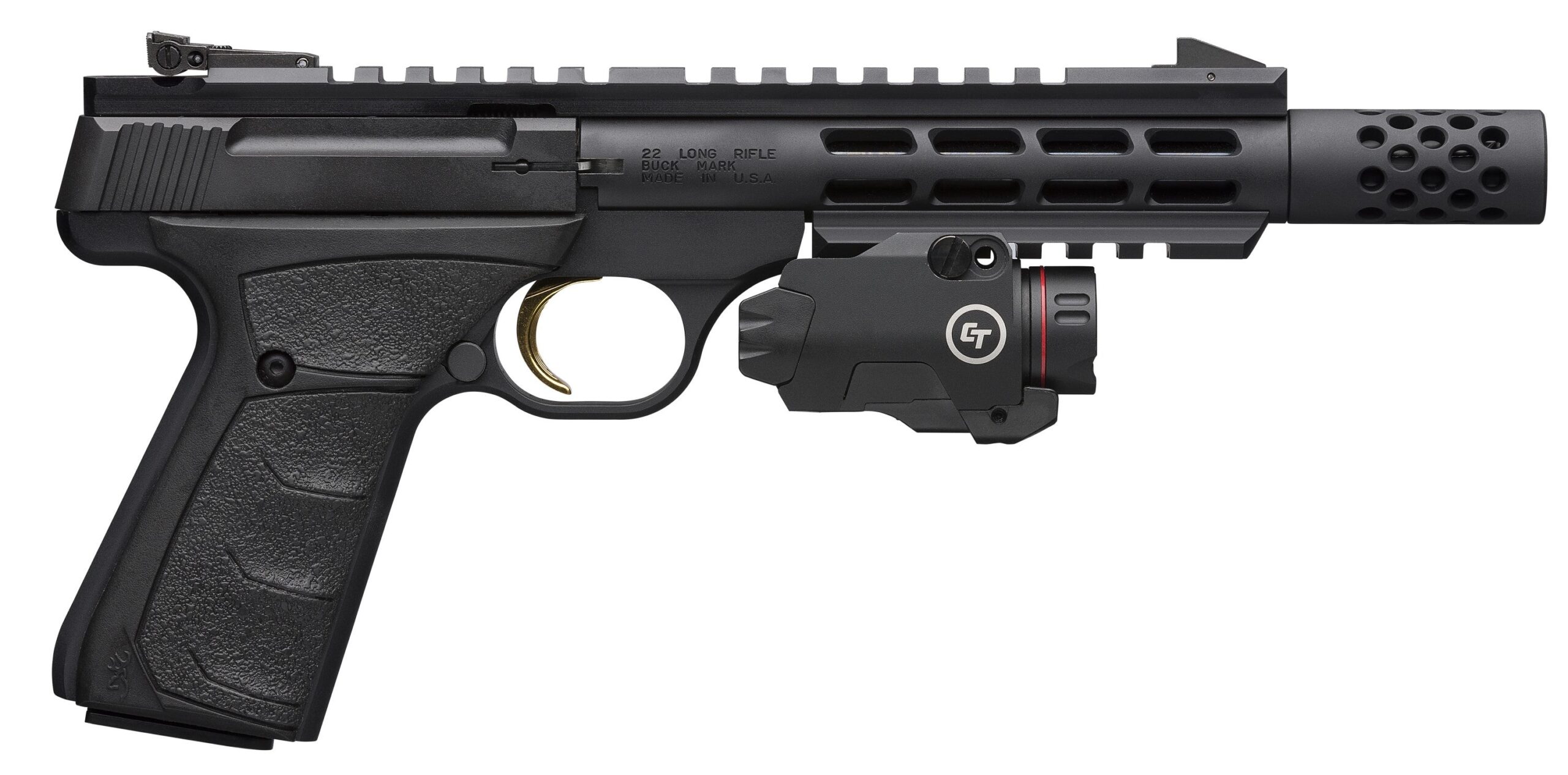 BROWNING BUCKMARK FLD TGT VIS BLK 5.5"#