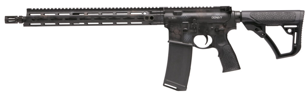 Daniel Defense 0212802267047 DDM4 V7 5.56x45mm NATO 16" 30+1 Rattlecan Cerakote 6 Position w/SoftTouch Overmolding Stock