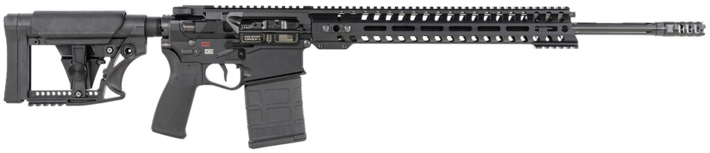 Patriot Ordnance Factory 01566 Revolution Gen4 6.5 Creedmoor 20" 20+1 Black Hard Coat Anodized Adjustable Magpul PRS Stock