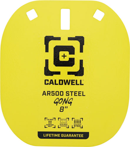 CALDWELL AR500 8" STEEL TARGET - YELLOW