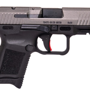 Canik HG5610TN TP9 Elite Subcompact 9mm Luger 3.60" 15+1,12+1 Black Frame with with Optic Cut Tungsten Gray Cerakote Steel Slide, Interchangeable Backstrap Grip & Picatinny Rail