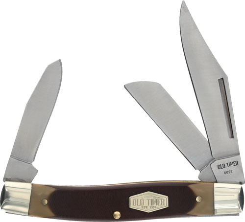 OLD TIMER KNIFE SENIOR 3-BLADE - 3" S/S DELRIN
