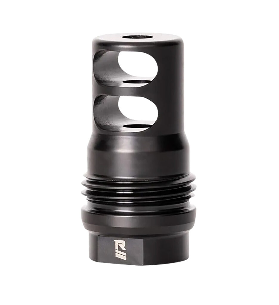 Rugged Suppressor MB010 2 Port Brake  Black for 1/2"-28 tpi Threads & 2.16" OAL for 5.56x45mm NATO Radiant762, Surge762, Razor762 & Micro30 Suppressors