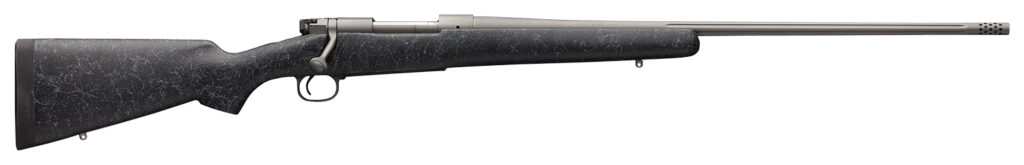 Winchester Guns 535238220 Model 70 Extreme 308 Win Caliber with 5+1 Capacity, 22" Barrel, Tungsten Gray Cerakote Metal Finish & Textured Charcoal Gray Fixed Bell & Carlson Stock Right Hand (Full Size)