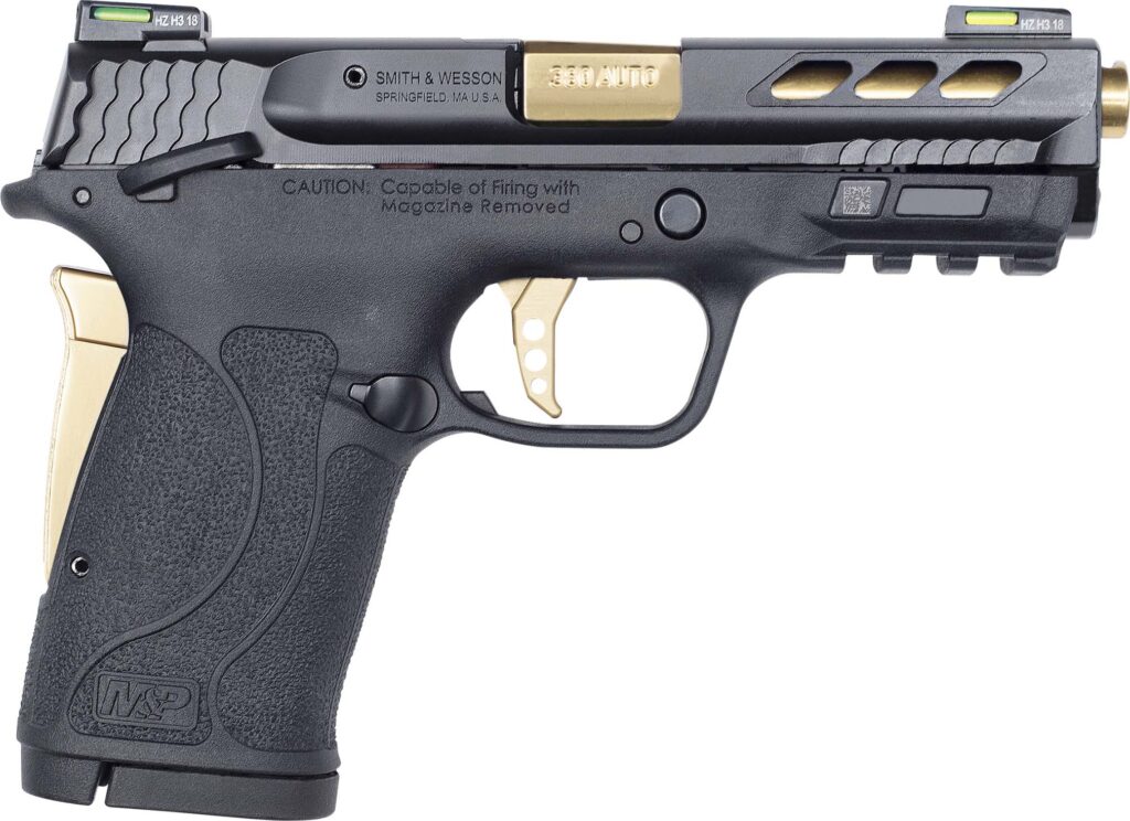 S&W MP2 SHDEZPC 380 GLD PRT