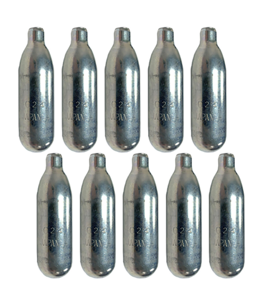 Byrna Technologies CO2310 Replacement 8 Gram 10 Per Pack with Oiler CO2
