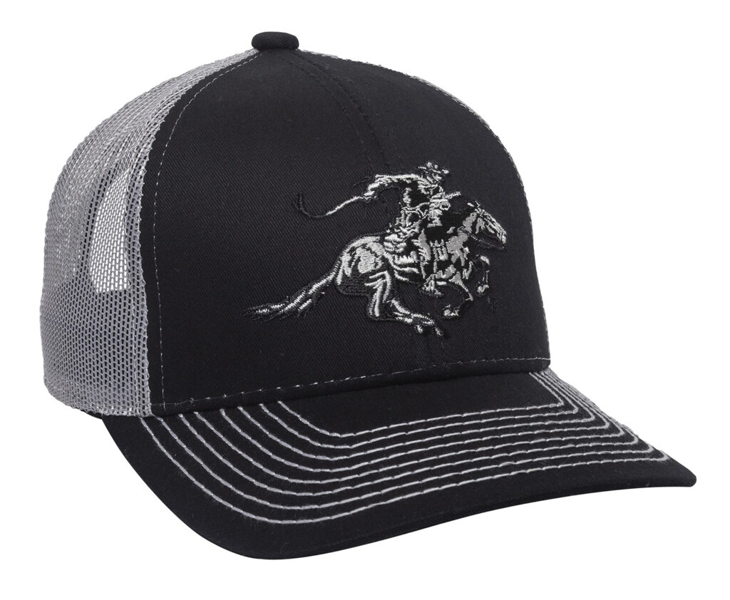 Outdoor Cap WIN46B Winchester Cap Cotton Twill Black/Light Gray Structured OSFA
