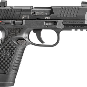 FN 66101011 502 Tactical 22 LR 10+1 4.60" Steel Threaded Barrel, Black Optic Ready/Serrated Slide & Polymer Frame w/Picatinny Rail, Black Textured Polymer Grip, Ambidextrous
