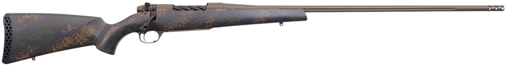 Weatherby MBC20N653WR8B Mark V Backcountry 2.0 6.5-300 Wthby Mag 3+1 26" Barrel, Patriot Brown Cerakote Metal Finish, Brown Sponge Pattern Black Peak 44 Blacktooth Stock