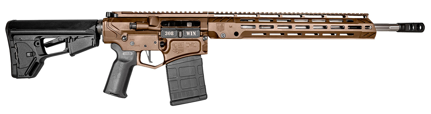 Diamondback DB1059C071 DB10 308 Win 18" 20+1 Midnight Bronze Adjustable Magpul ACS-L Stock Black Magpul MOE-K2+ Grip 15" M-Lok