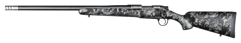 Christensen Arms 8010617200 Ridgeline FFT 6.5 PRC 3+1 20" Carbon Fiber/Threaded Barrel, Stainless Steel, Black with Gray Accents Stock, Left Hand