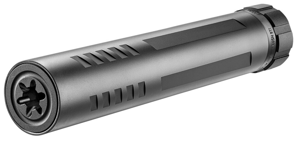 FN 96100718 Rush TI 9mm Luger 1.375" Black Aluminum/Titanium 1/2"-28 tpi