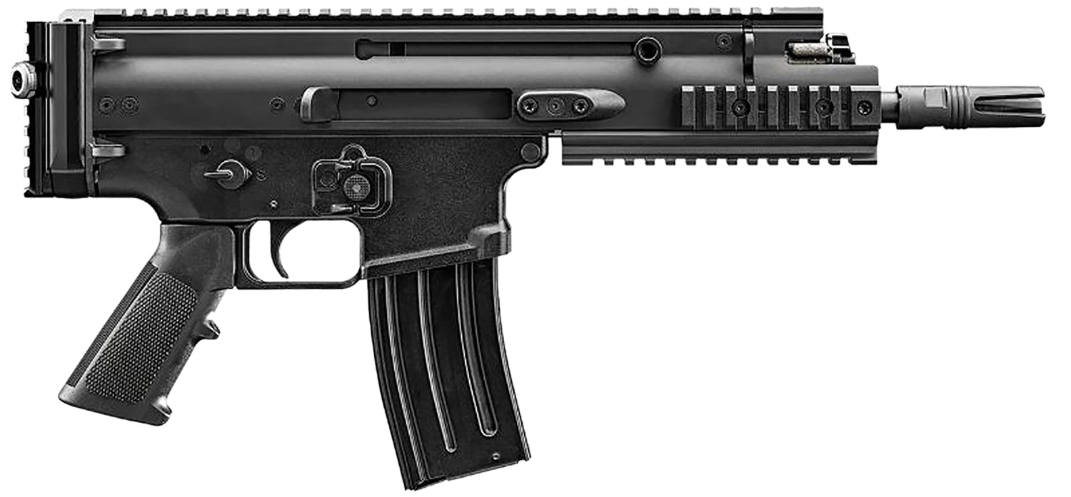 FN 38101240 SCAR 15P 5.56x45mm 30+1 7.50" Black Chrome Lined Steel Barrel, Black Anodized Aluminum Picatinny Rail Receiver, Black Polymer Grip, Ambidextrous
