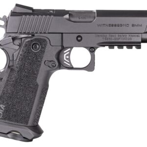 Girsan 395030 Witness2311 9mm Luger 17+1 4.25" Black Steel Barrel, Black Serrated Steel Slide, Black Polymer Frame w/Beavertail & Picatinny Rail, Black Checkered Polymer Grip, Ambidextrous