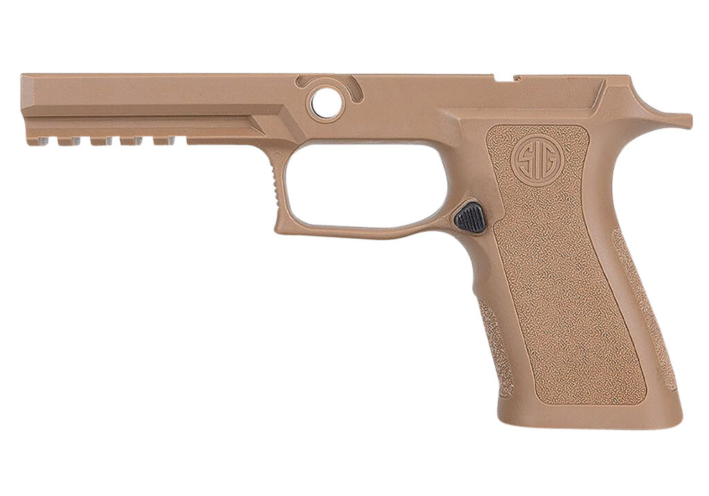 Sig Sauer GRIPMODXF943SMCOY P320 Grip Module X-Series (Small Size Module), 9mm Luger/40 S&W/357 Sig, Coyote Polymer, Fits Full Size Sig P320 (4.70")