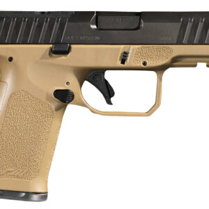 Rost Martin RM1CFDEOSP RM1C 9mm Luger 17+1 4" Black Match Grade Barrel, Black Tenifer Optic Ready/Serrated Steel Slide, Flat Dark Earth Polymer Frame w/Picatinny Rail, Textured Grip, Ambidextrous