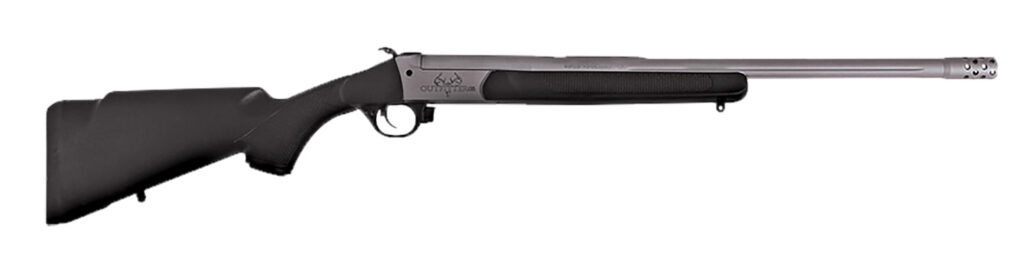 Traditions CR361130T Outfitter G3 360 Buckhammer 22" Tungsten Cerakote Chrome Lined Steel/ Target Crown Barrel, Tungsten Cerakote Drilled & Tapped Receiver, Adj Cheek Piece & LOP Black Synthetic Stock