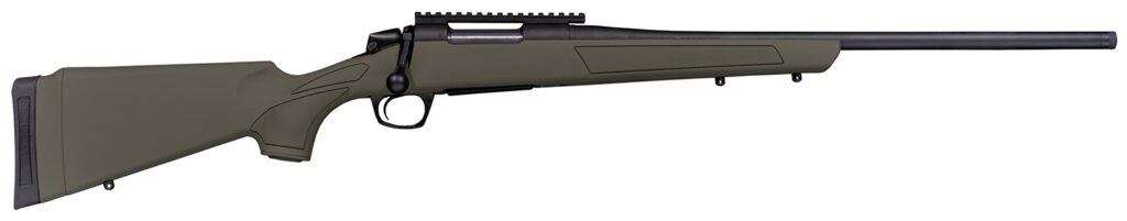 CVA CR3902G Cascade 270 Win 4+1 24" Black Cerakote Steel Threaded Barrel, Black Cerakote Receiver, OD Green Synthetic Stock
