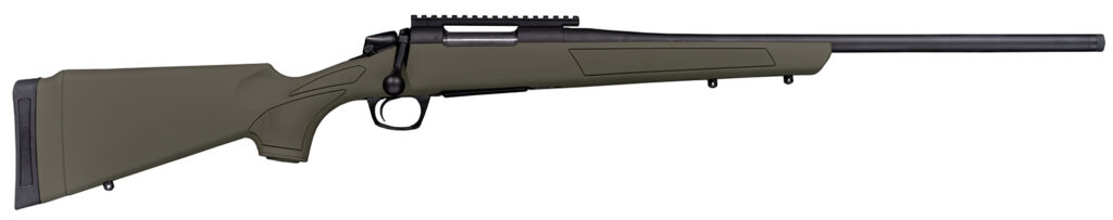 CVA CR3905G Cascade  450 Bushmaster 2+1 22" Black Cerakote Steel Threaded Barrel, Black Cerakote Picatinny Rail Steel Receiver, Fixed OD Green Synthetic Stock