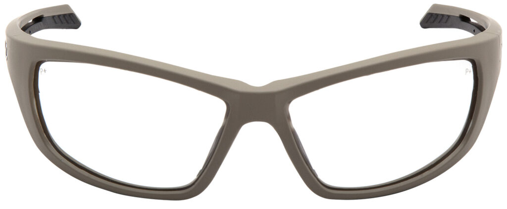 Pyramex VGST1310T Howitzer Glasses Clear Lens Anti-Fog Tan Frame