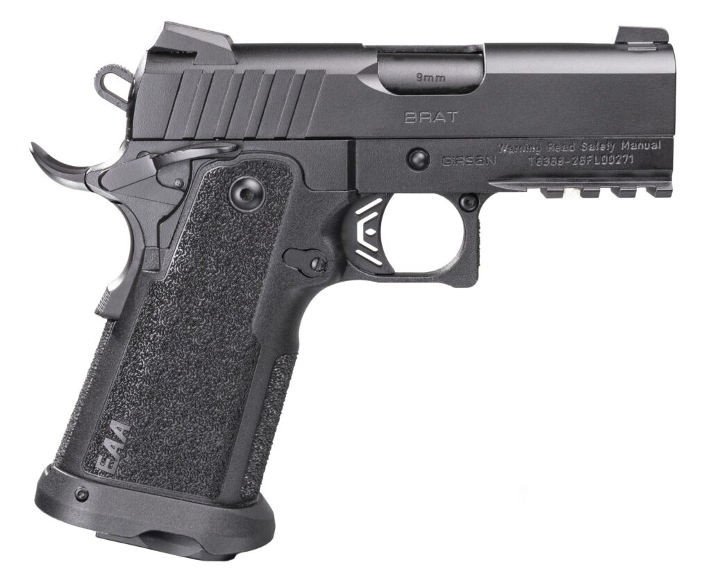 Girsan 395035 Witness2311  9mm Luger 17+1 3.40" Black Steel Barrel, Black Serrated Steel Slide, Black Polymer Frame w/Beavertail & Picatinny Rail, Black Checkered Polymer Grip, Ambidextrous