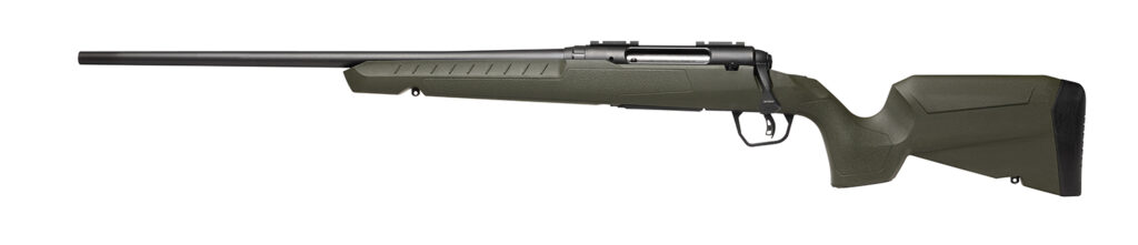 Savage Arms 32133 Axis 2 Compact 350 Legend 4+1 20" Matte Black Heavy Sporter Barrel, Matte Black Drilled & Tapped Carbon Steel Receiver, Fixed OD Green Synthetic Stock, Left Hand
