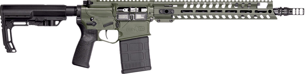 Patriot Ordnance Factory 02065 Rifle Rogue 308 Win 20+1 13.75" Olive Dark Green Cerakote