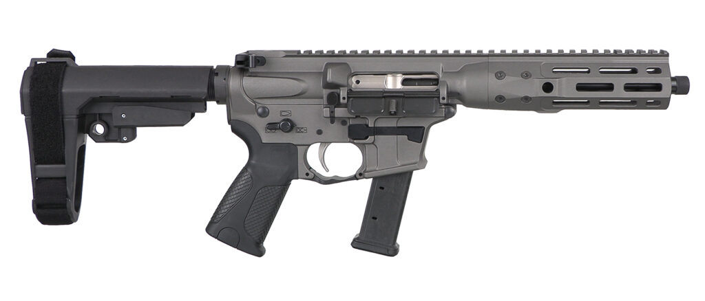 LWRC ICP9TG8SBA3 IC-9 9mm Luger 8.50" 33+1 Black Nitride Threaded Barrel, Tungsten Anodized Aluminum Picatinny Rail Receiver, SB Tactical SBA3 Brace, LWRC Ultra Combat Grip, Ambidextrous