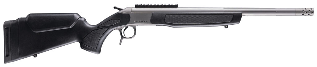 CVA CR4438S Scout Takedown 350 Legend 1rd 22" Stainless Fluted Threaded Barrel, Stainless Steel Receiver w/Picatinny Rail, Adj Comb & LOP Black Synthetic Stock