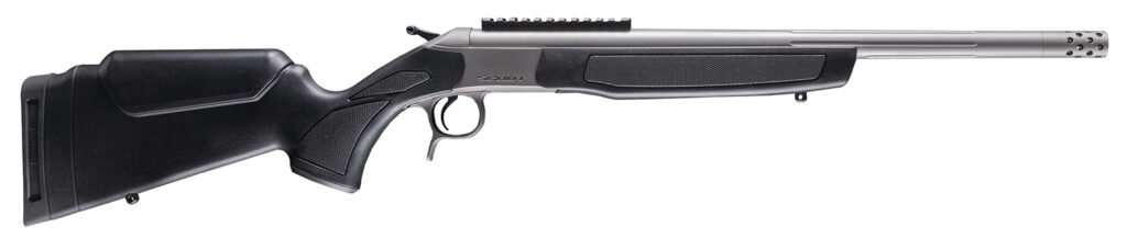 CVA CR4442S Scout Takedown 45-70 Gov 1rd 22" Stainless Fluted Threaded Barrel, Stainless Steel Receiver w/Picatinny Rail, Adj Comb & LOP Black Synthetic Stock