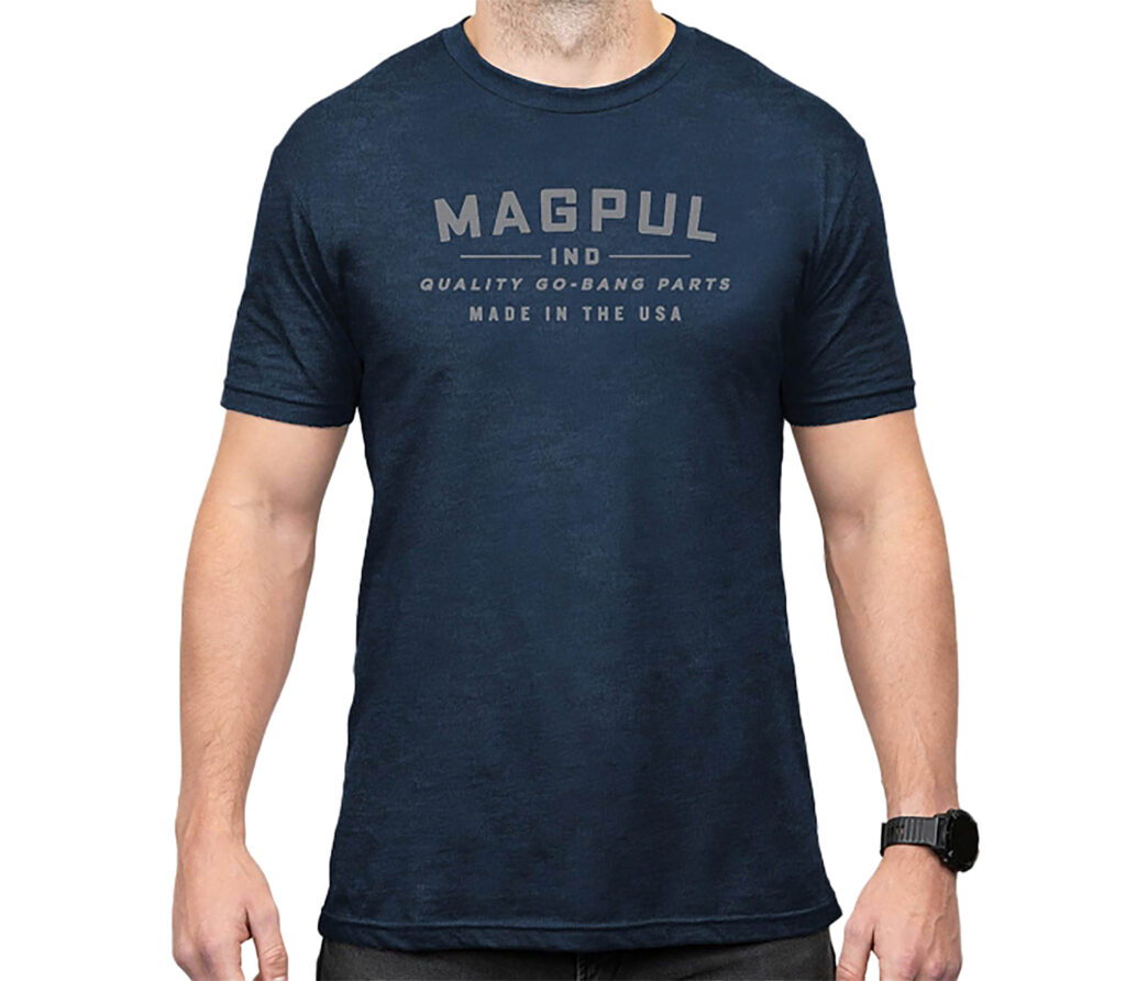Magpul MAG1112-410-XL Go Bang Parts  Navy Heather Cotton/Polyester Short Sleeve XL