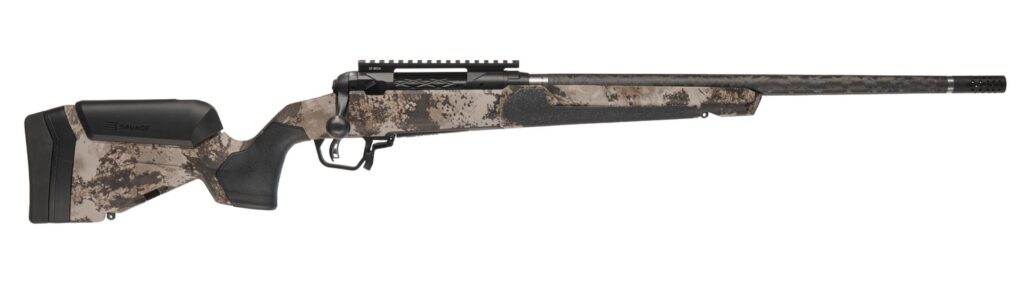 Savage Arms 32909 110 UltraLite Pro Full Size 6mm Creedmoor 3+1 20" Carbon Fiber Barrel, Savage Western Camo Accufit V2 Synthetic Stock, Right Hand