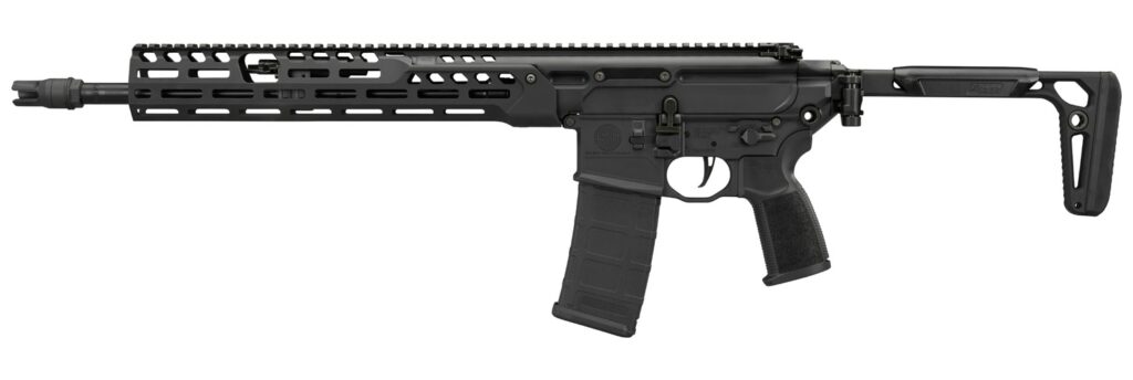 Sig Sauer RMCX556N16BLTB MCX Spear LT 5.56 NATO 30+1 16" Black Threaded Barrel, Black Anodized Alloy Receiver w/Picatinny Rail, M-LOK Handguard, Minimalist Plus Folding Stock, AR Compatible Reduced An