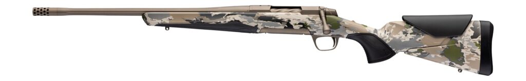 Browning 036124298 X-Bolt 2 Speed SPR Full Size 7mm PRC 3+1 20" Smoked Bronze Cerakote Fluted Threaded Barrel, Steel Drilled & Tapped Receiver, Ovix Camo w/Black Overmold Adj Comb & LOP Synthetic Sto
