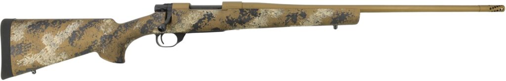 Howa HMFN6ARCHBSE 1500 Fence Line 6mm ARC 5+1 20" Flat Dark Earth Cerakote Threaded Barrel, Flat Dark Earth Cerakote Aluminum Drilled & Tapped Receiver, Scorched Earth Camo Fixed Synthetic Stock, Righ