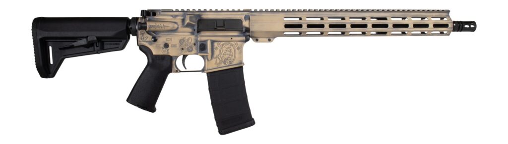 Shark Coast Tactical 300-097-1000-02 Hold Fast 5.56 NATO 30+1 16" Black Melonite Threaded Barrel, Aluminum Receiver w/Picatinny Rail, M-LOK Handguard, Magpul MOE SL Black Polymer Stock, Magpul MOE Gri
