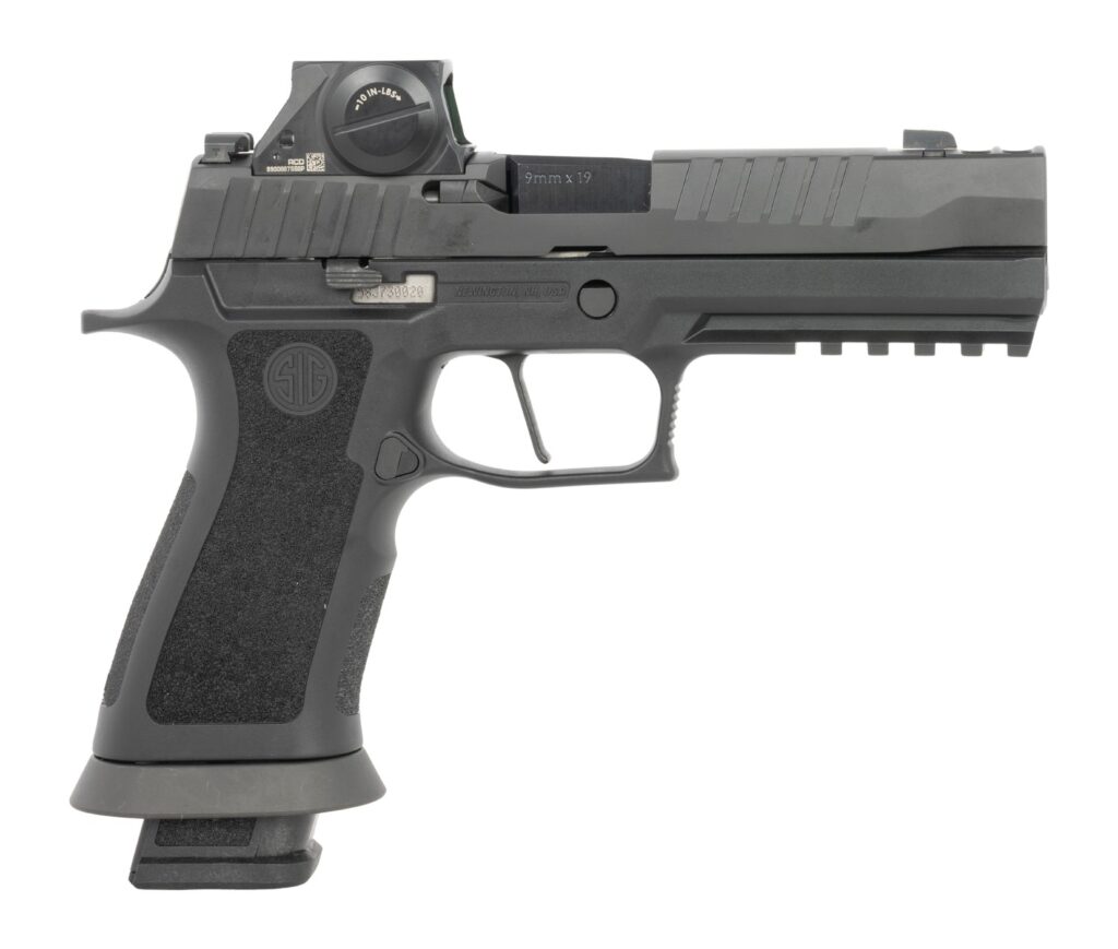 Sig Sauer 320XF9MODRXSL P320 M.O.D. Full Size 9mm Luger 21+1 3.90" Black Barrel, Matte Black DLC Stainless Steel Ported/Serrated w/Optic Slide, Black Stainless Steel Frame w/Picatinny Rail ,M.O.D. X F