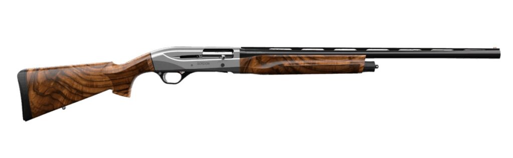 Retay USA GORGRYCON28 Gordion Upland 12 Gauge 3" 4+1 28" Black Vent Rib Barrel, Gray Con Aluminum Alloy Receiver, Adj Shim Walnut Stock