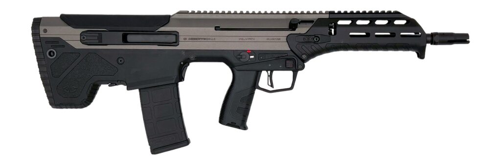 Desert Tech WLVRFB1630T WLVRN  5.56 NATO 30+1 16"  Black Melonite Threaded Barrel, Tungsten Cerakote Receiver w/Picatinny Rail, M-LOK Handguard, Black Polymer Chassis, Black Polymer Grip, Ambidextrous