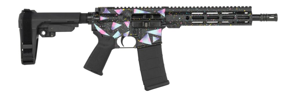 Shark Coast Tactical SCC07237MIA-P Miami 5.56 NATO 30+1 10.50" Black Nitride Threaded Barrel, Aluminum Receiver w/Picatinny Rail, M-LOK Handguard, Polymer SB Tactical SBA3 Brace, Polymer Grip