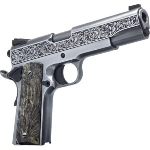 Dickinson LLC DKSN45OBP Adam 1911 Ottaman Full Size 45 ACP 8+1 5" Black Barrel, Steel B Serrations Slide, Steel Frame w/Beavertail