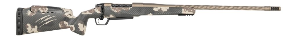 Fierce Firearms RIVSSX22CM22BDS Twisted Rival XP 2.0 22 Creedmoor 3+1 22" Smoked Bronze Cerakote Spiral Fluted Threaded Barrel, Stainless Steel Drilled & Tapped Receiver, Arca Rail Forend, Desert Shad