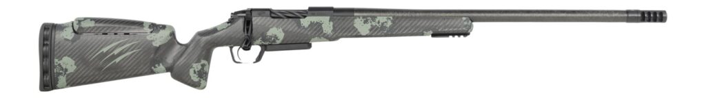 Fierce Firearms RIVSCX7PRC22BF Carbon Rival XP 2.0 7mm PRC 3+1 22" Carbon Fiber Match Grade Barrel, Black Cerakote Stainless Steel Drilled & Tapped Receiver, Forest Camo Push Button Adj Cheek Piece Ca