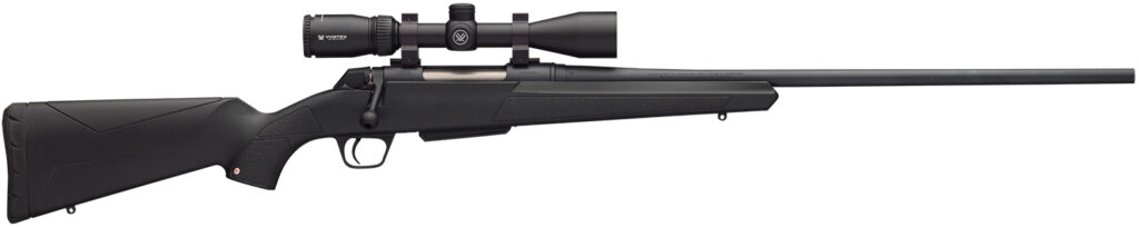 Winchester Guns 535705212 XPR Scope Combo 243 Win 3+1 Cap 22" Blued Perma-Cote Rec/Barrel Matte Black Stock Right Hand with MOA Trigger System (Full Size) Includes Vortex Crossfire II 3-9x40mm Scope